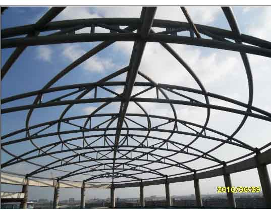 海口中煤朔州宾馆管桁架工程